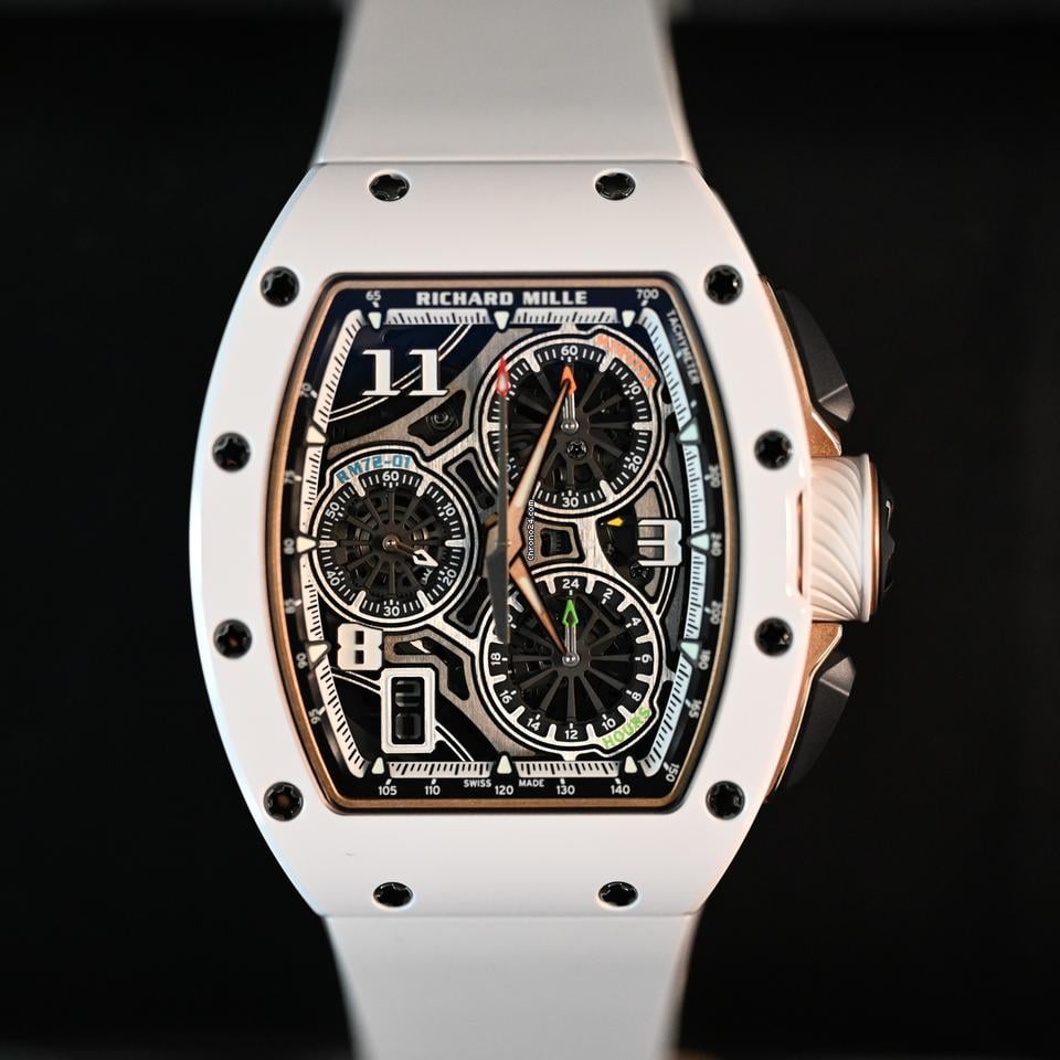 Richard Mille RM72-01 Automatic Winding Lifestyle Flyback Chronograph White Ceramic
