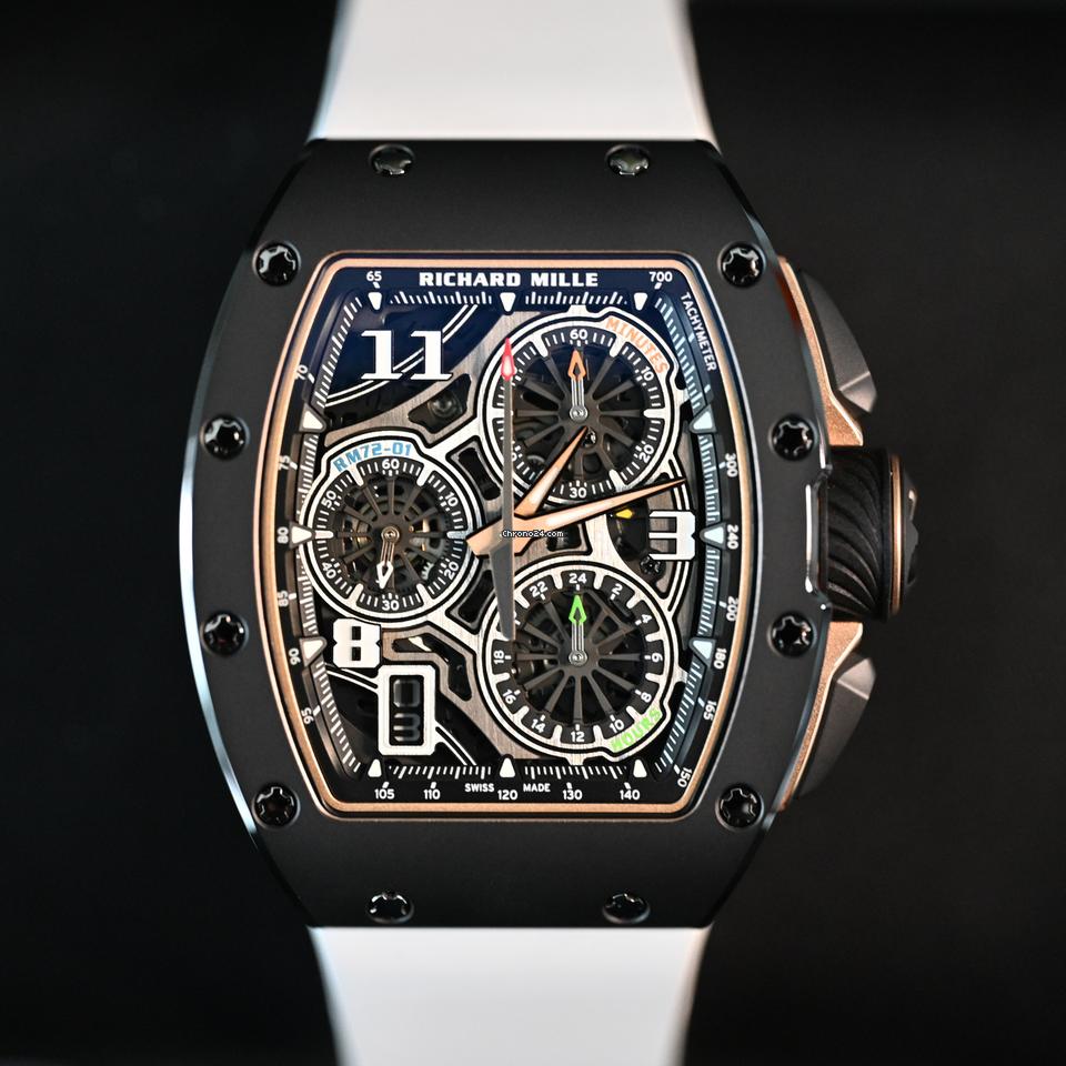 Richard Mille RM72-01 Automatic Winding Lifestyle Flyback Chronograph Black Ceramic