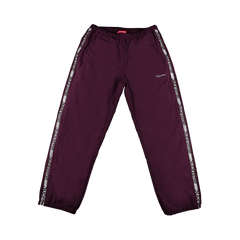 Supreme Reflective Zip Track Pant Purple