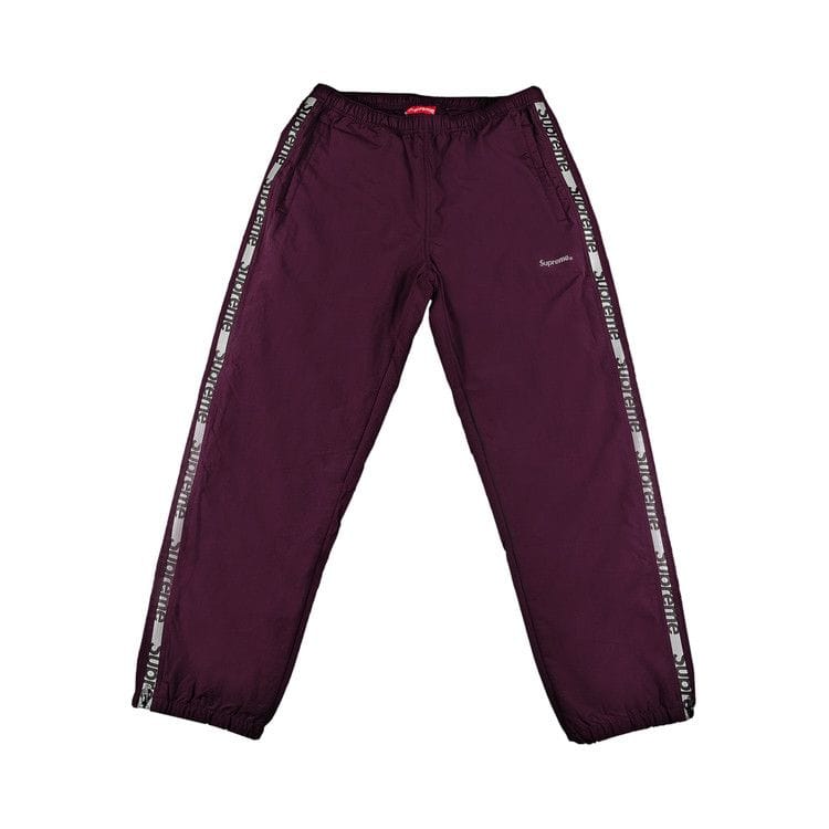 Supreme Reflective Zip Track Pant Purple
