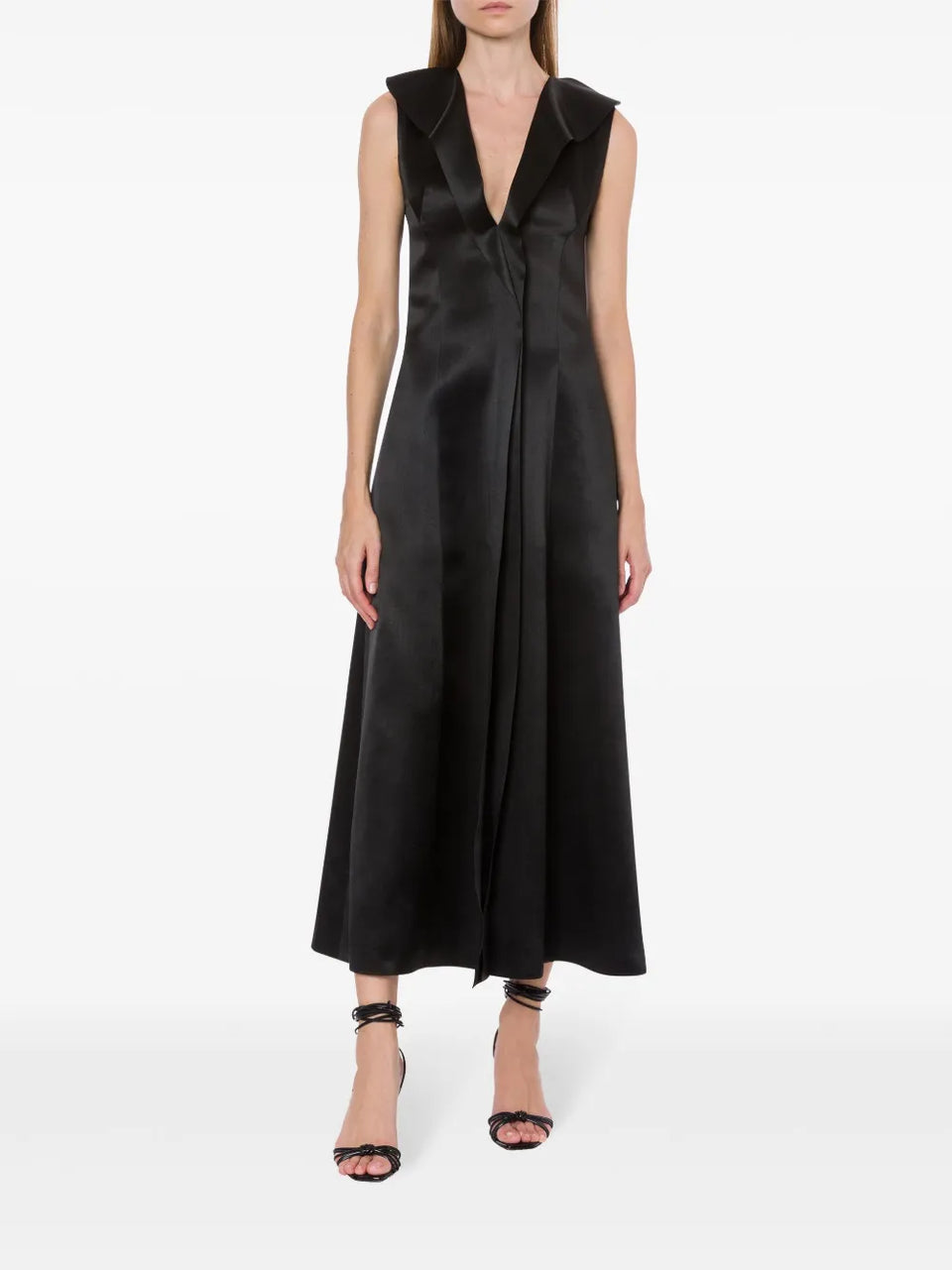 satin midi dress