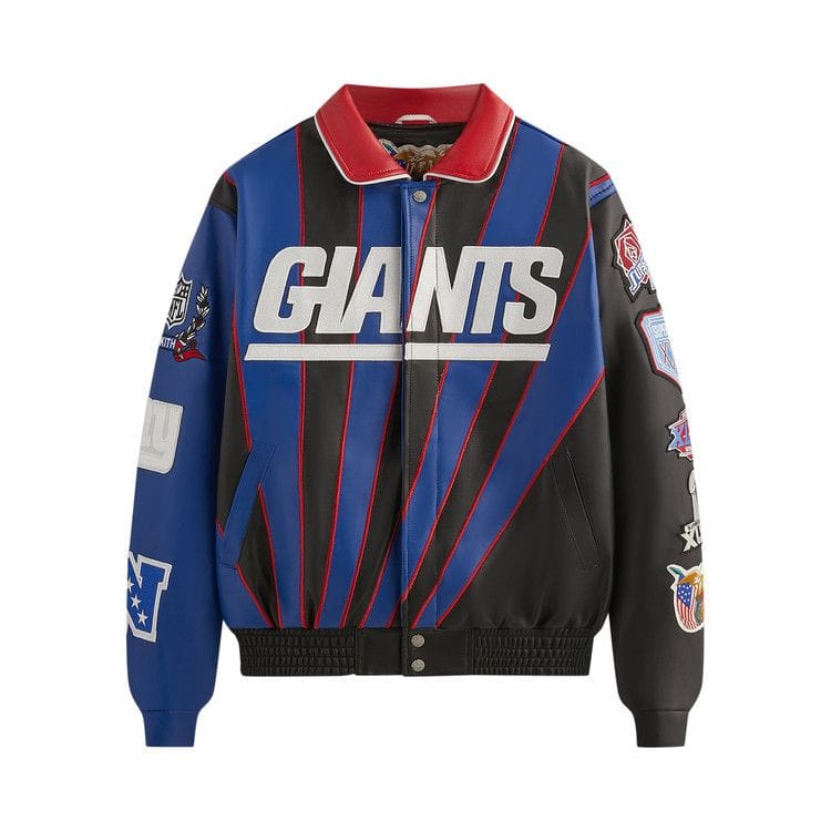 Kith & Jeff Hamilton for the NFL: Giants Leather Varsity Jacket Giants