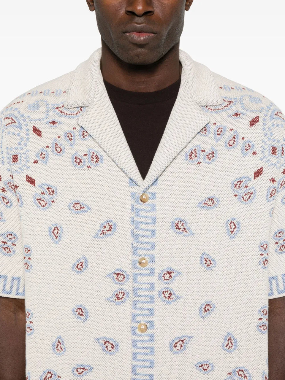 bandana-print shirt
