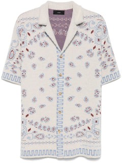bandana-print shirt