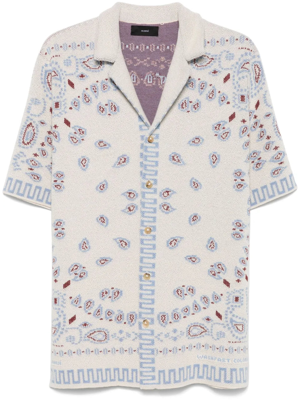 bandana-print shirt