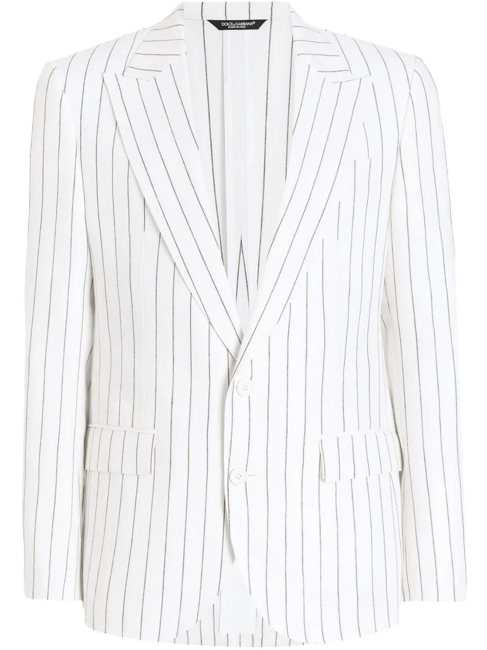 pinstriped blazer