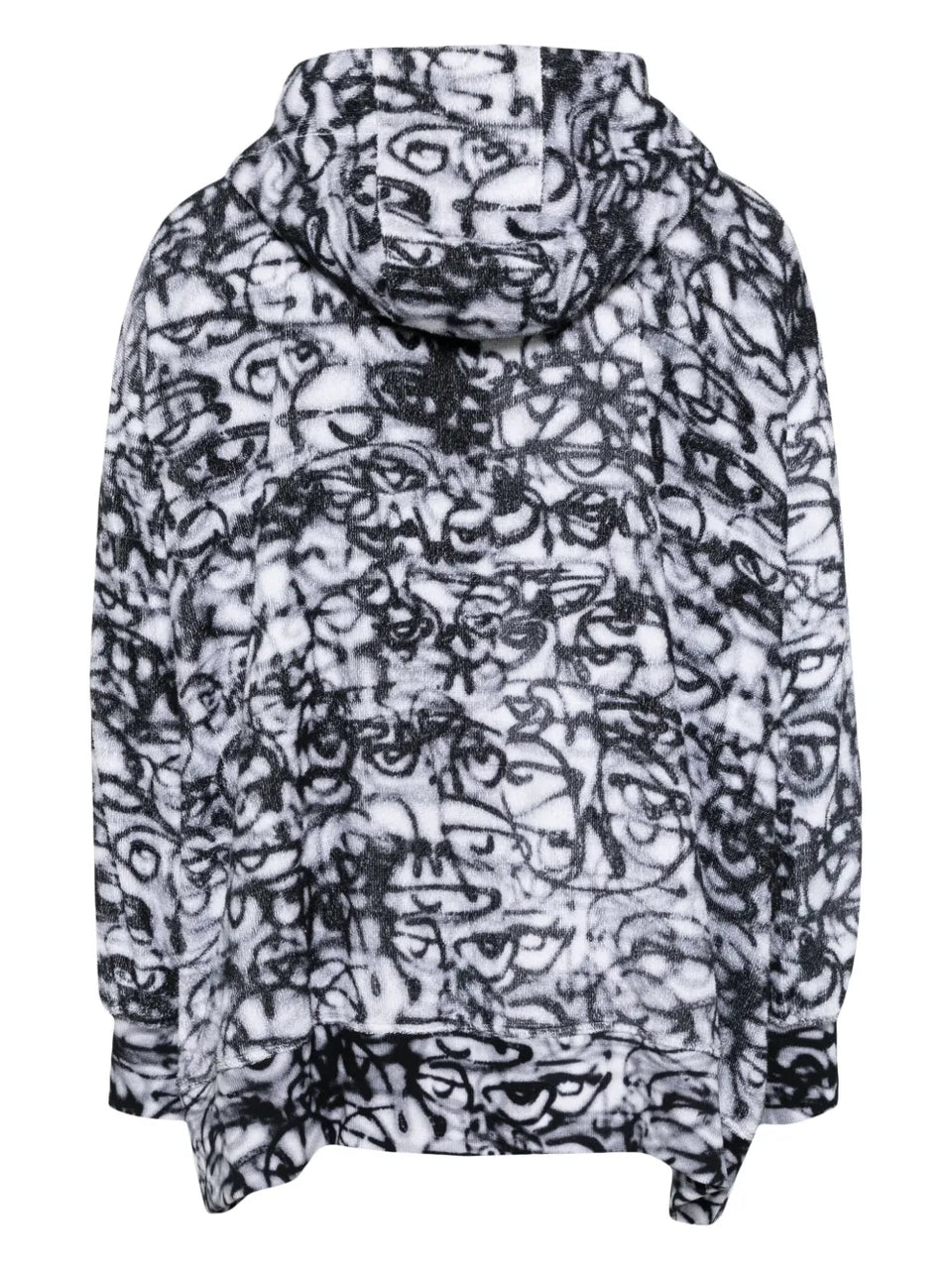 zip-up hooded jacket