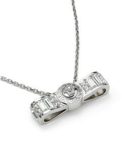 Gianni Ribbon crystal pendant necklace