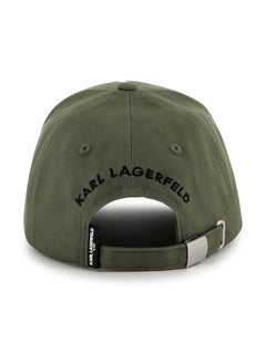 logo-embroidered cotton cap