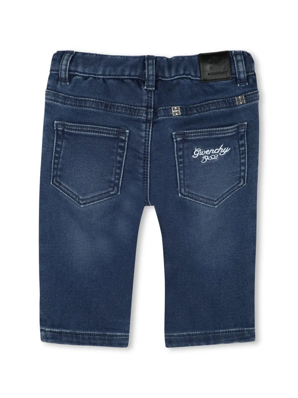 embroidered-logo jeans