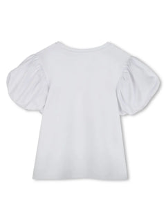puff sleeves cotton T-Shirt