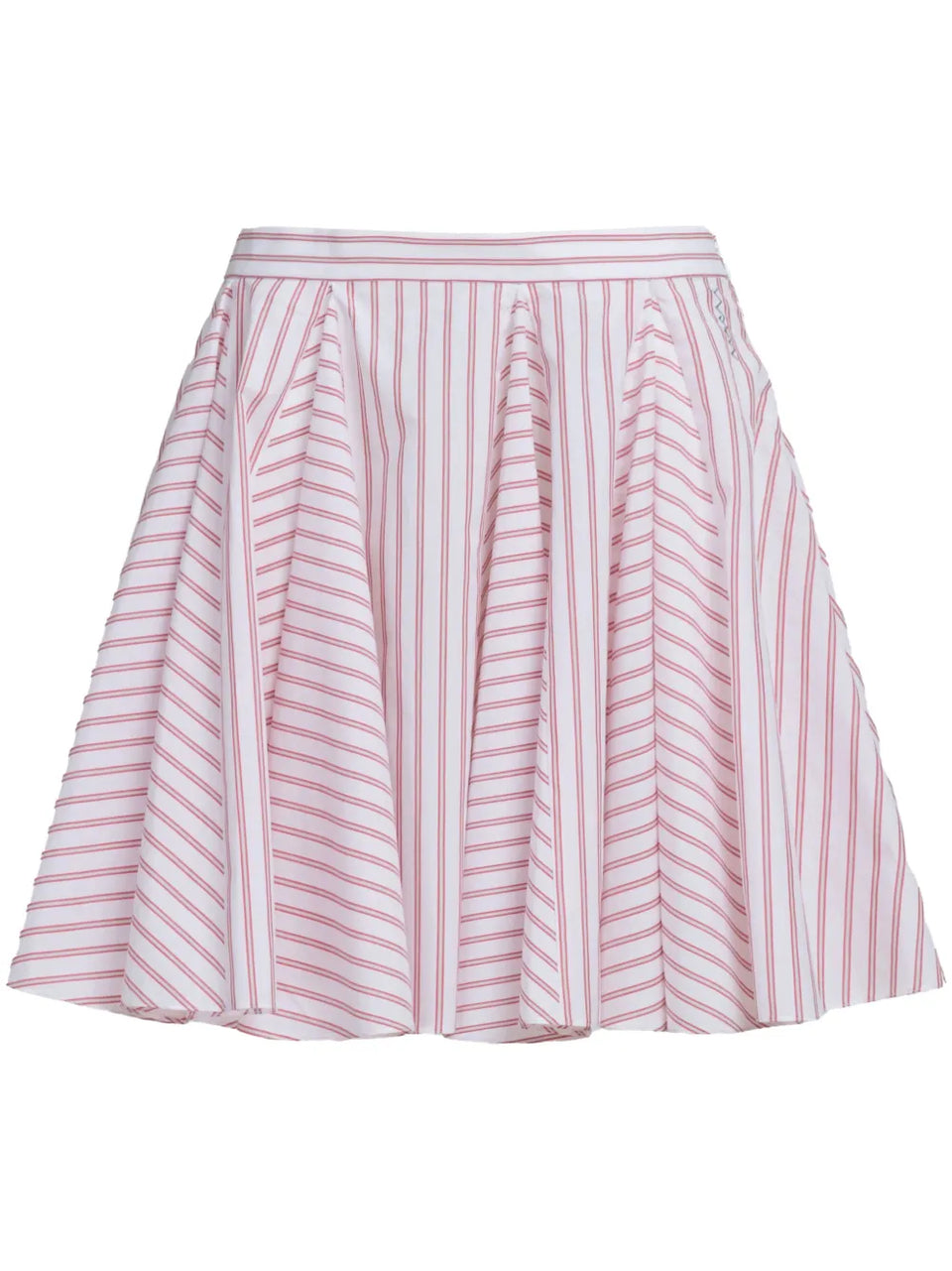 striped mini skirt