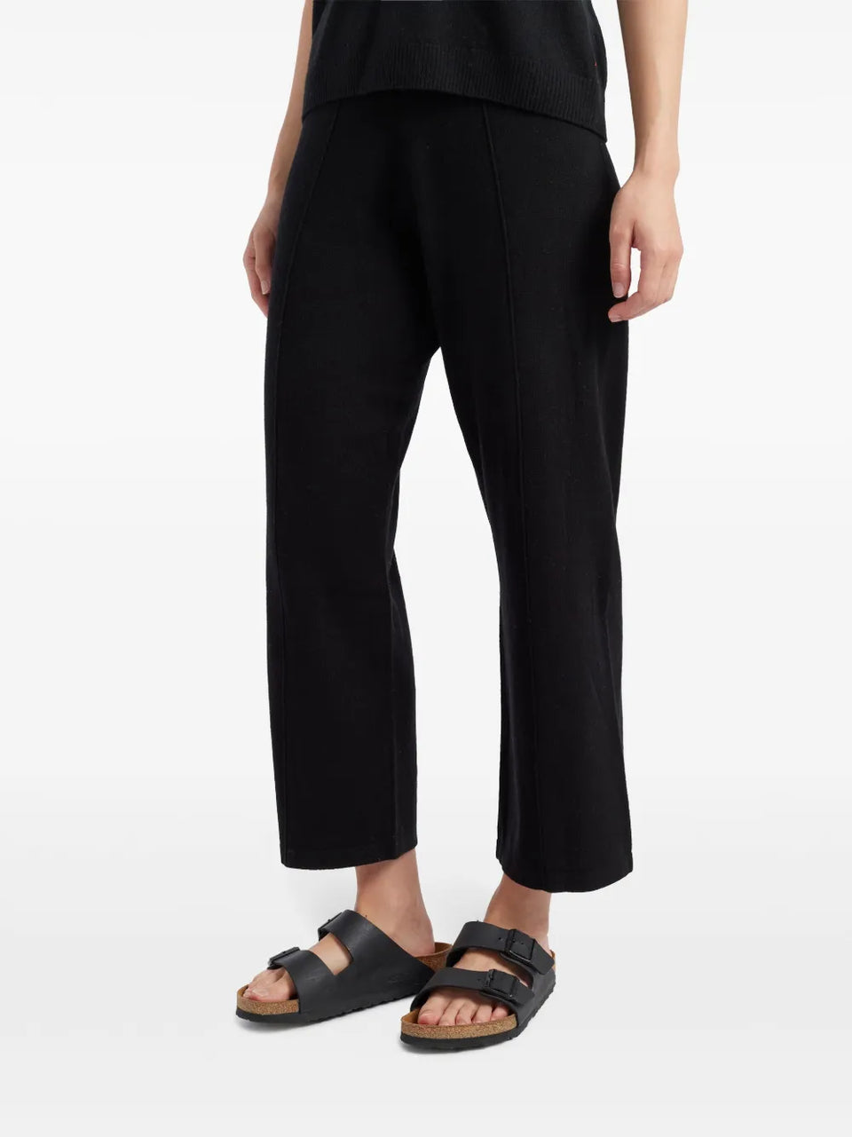 wide-leg cropped trousers