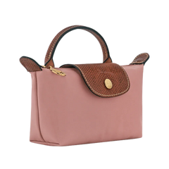 Longchamp Le Pliage Original Pouch with handle Pink Tea - Recycled canvas