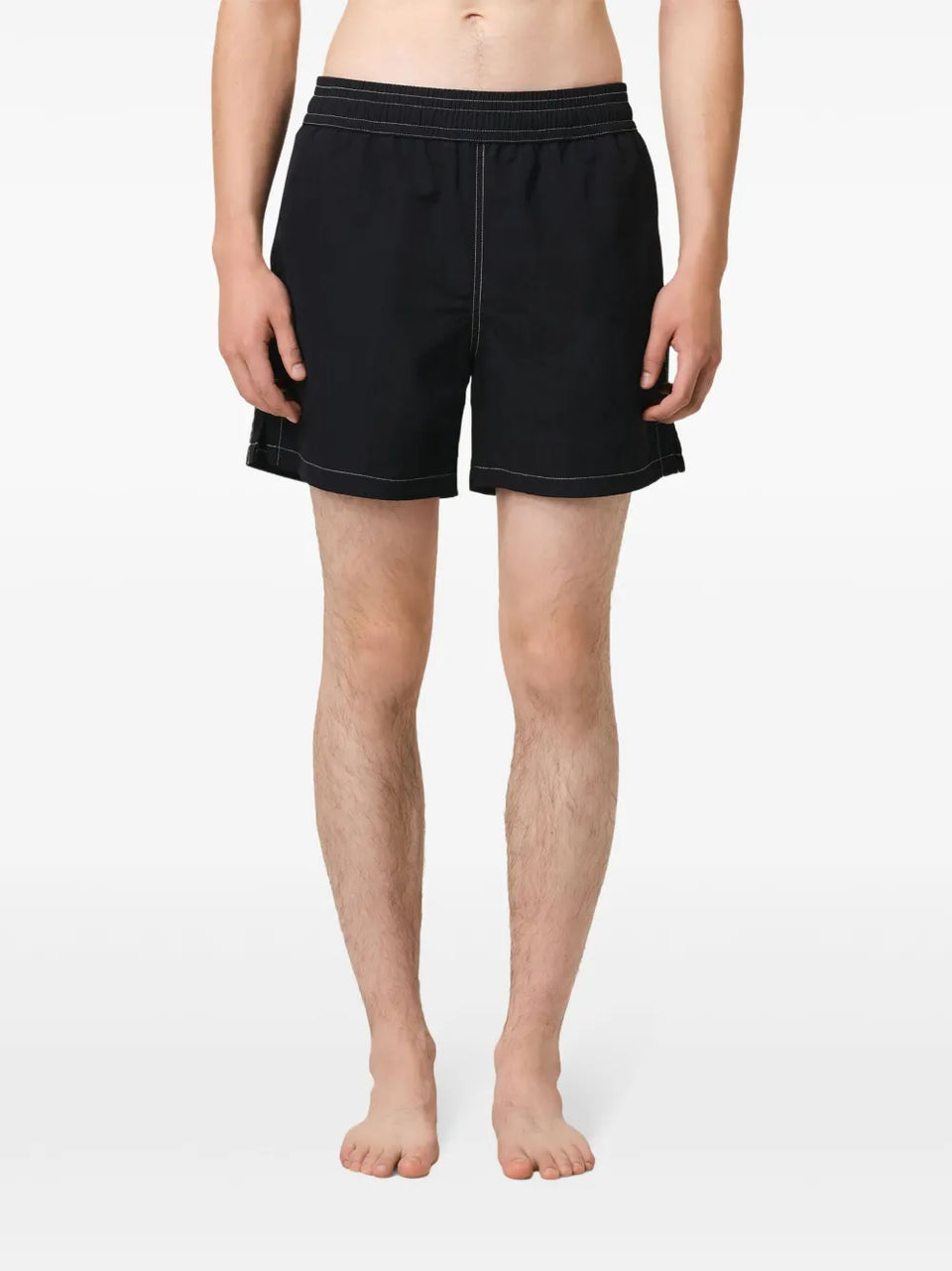 Ami de Coeur contrast-stitching swim shorts