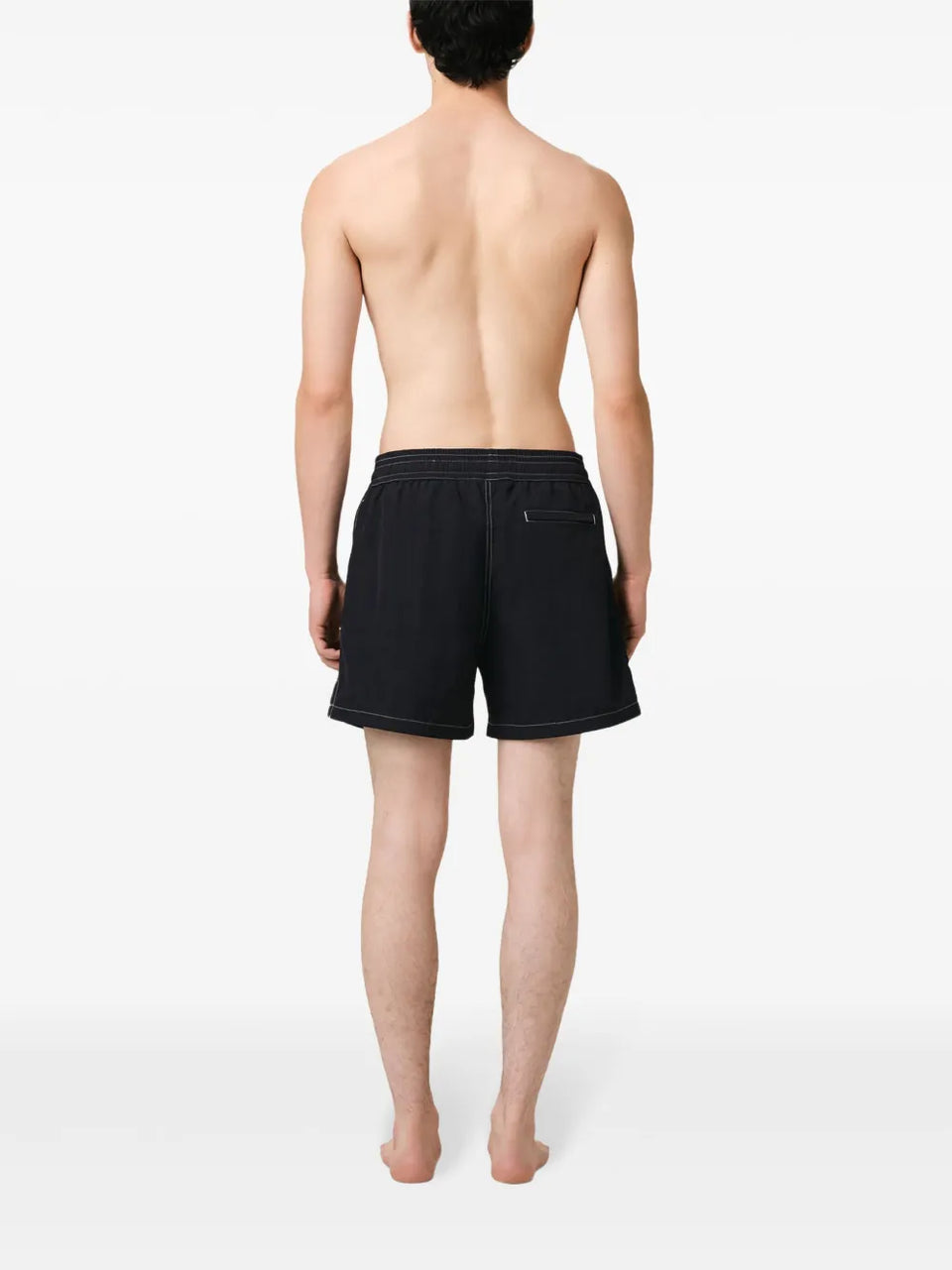 Ami de Coeur contrast-stitching swim shorts