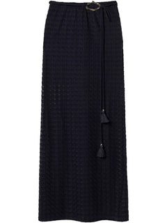 knitted maxi skirt