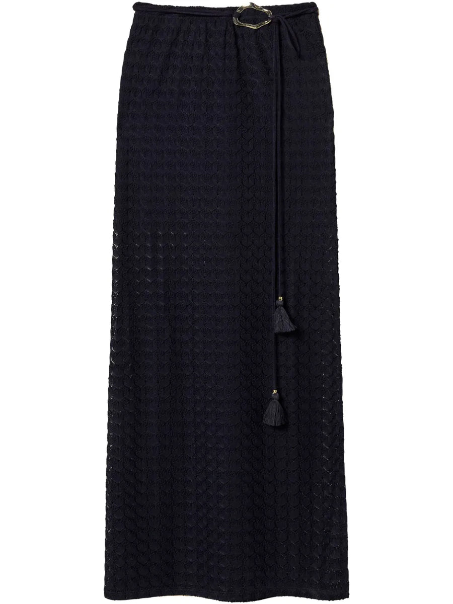 knitted maxi skirt