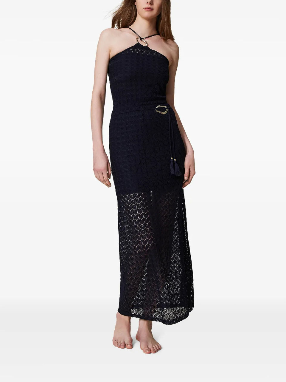 knitted maxi skirt