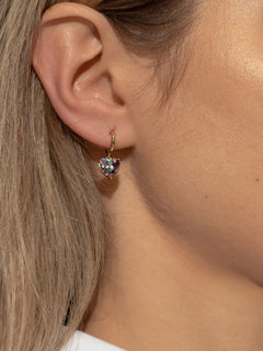 my love glitter heart earrings