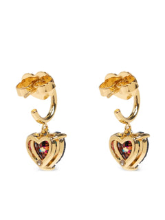 my love glitter heart earrings