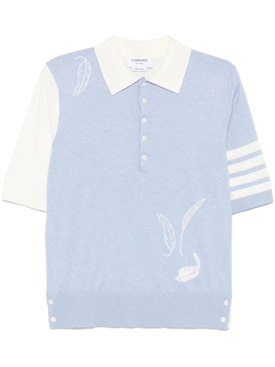 4-Bar stripe cotton polo shirt