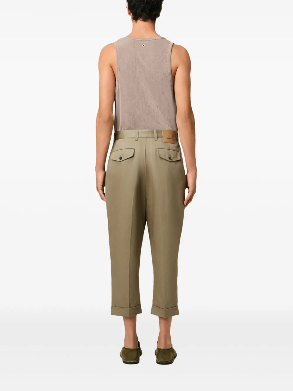 tapered-leg trousers