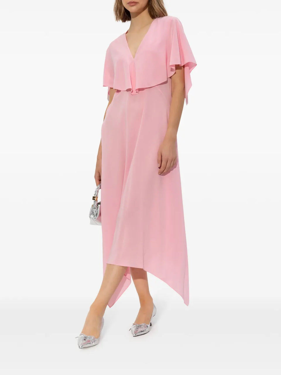 draped midi dress