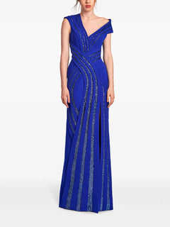 pleated gown