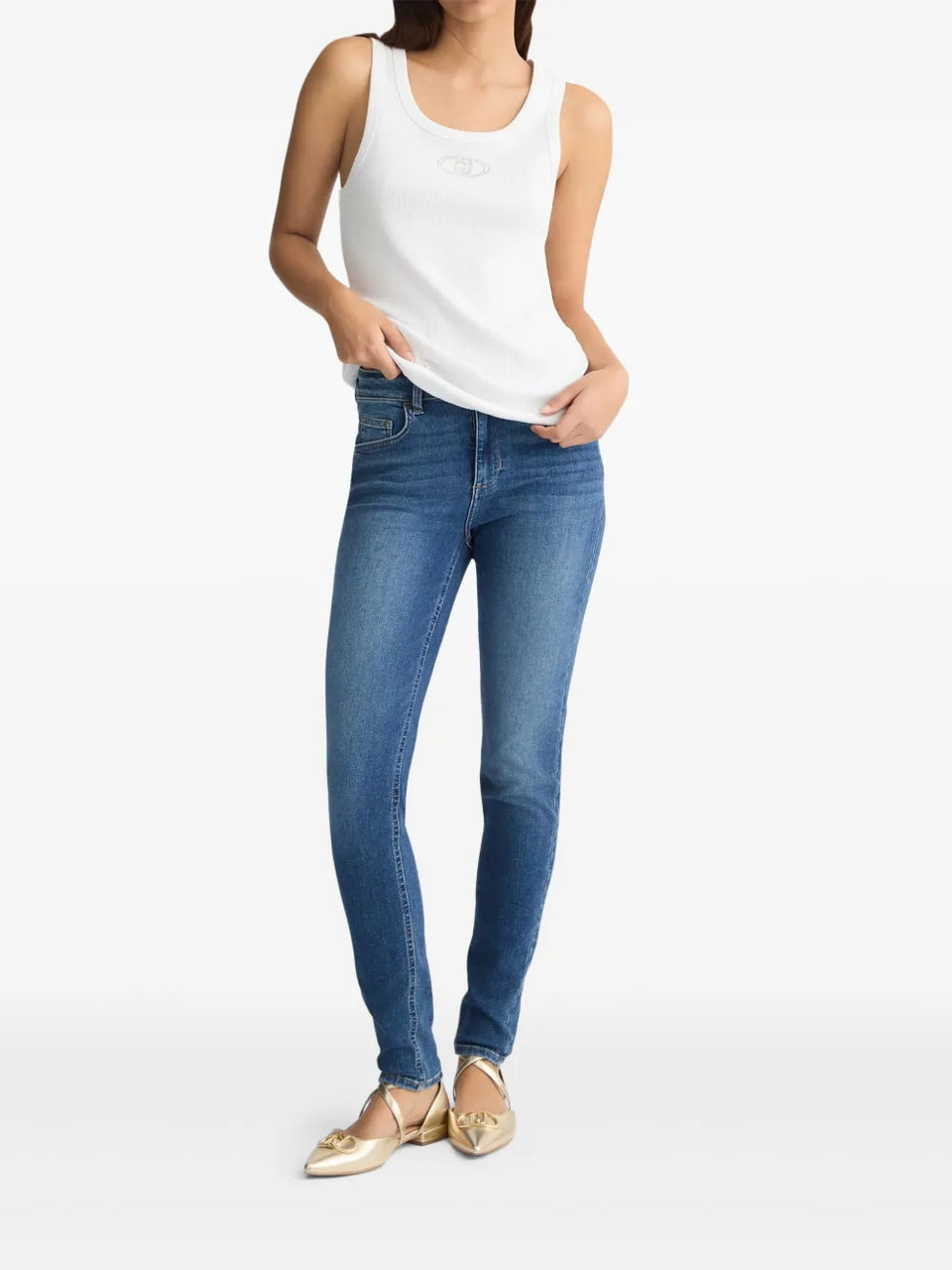 skinny rhinestone jeans