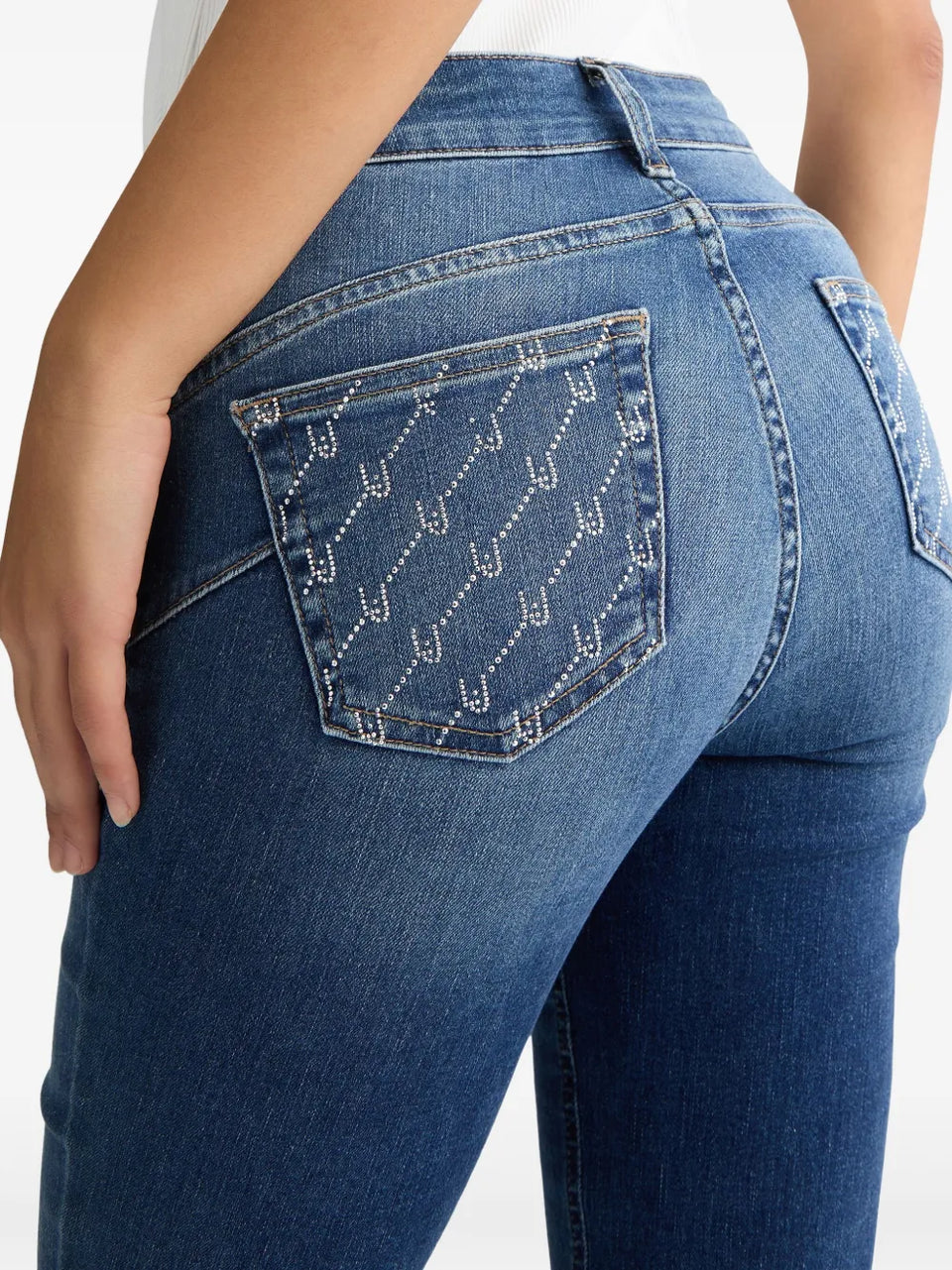 skinny rhinestone jeans