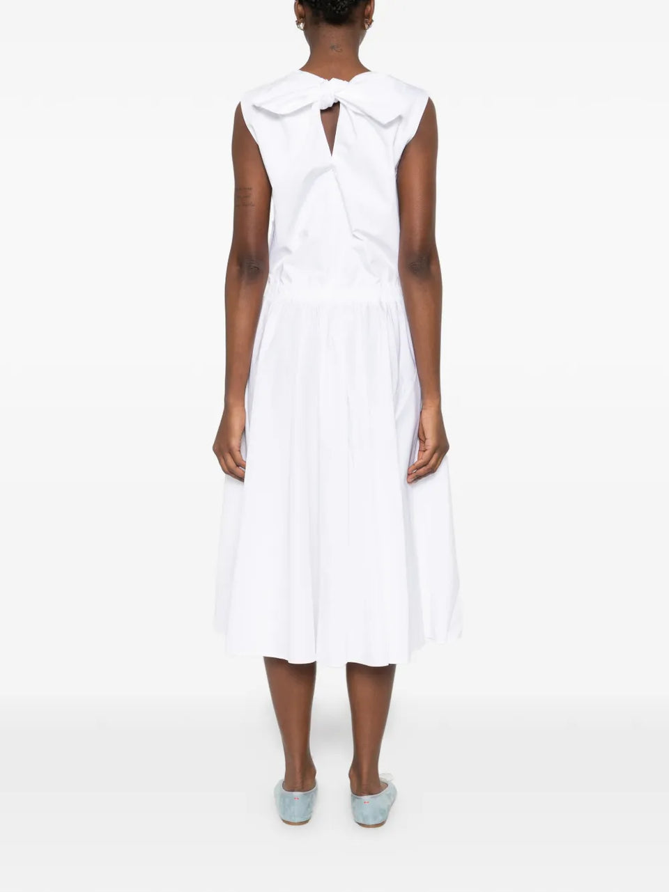 buttoned midi dress