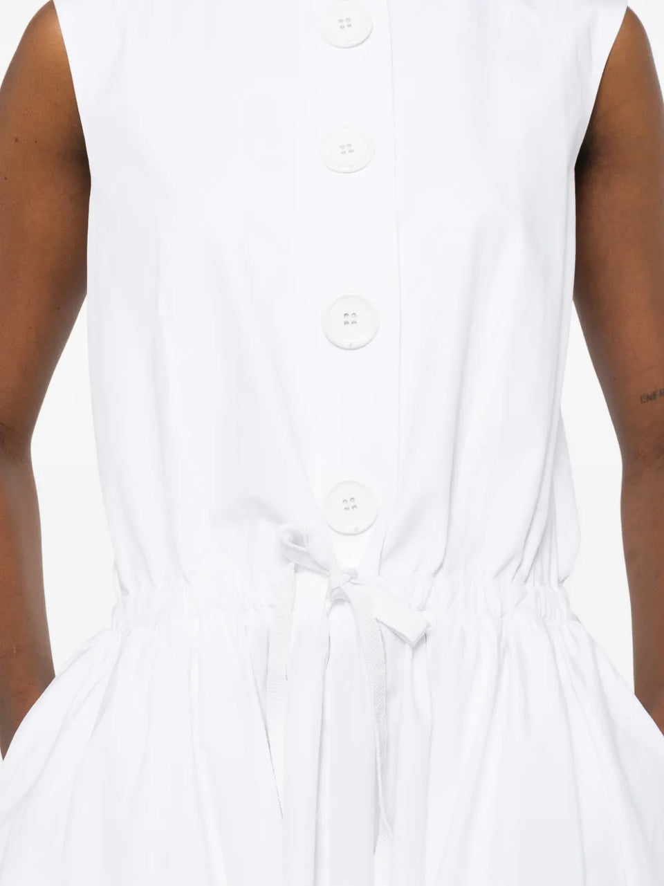 buttoned midi dress