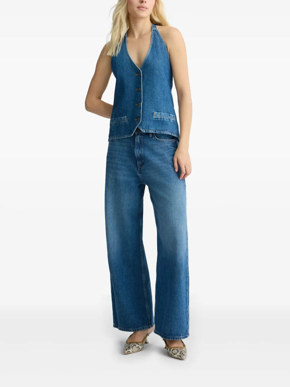 denim top