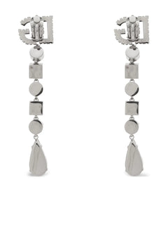logo-plaque earrings