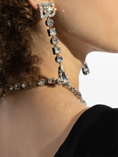 logo-plaque earrings