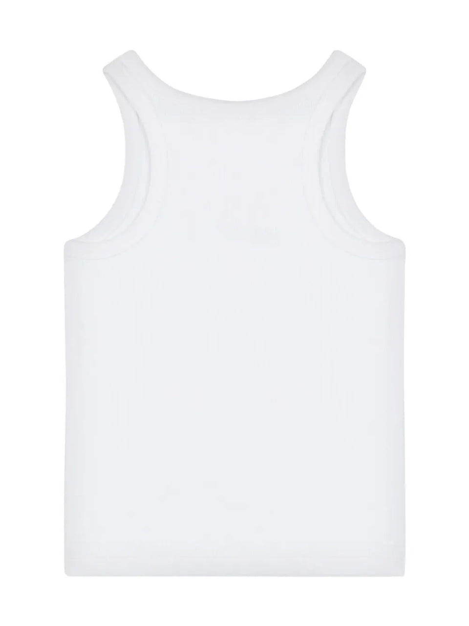 logo-embroidered tank top