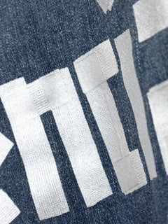 Tape Type-print denim jacket