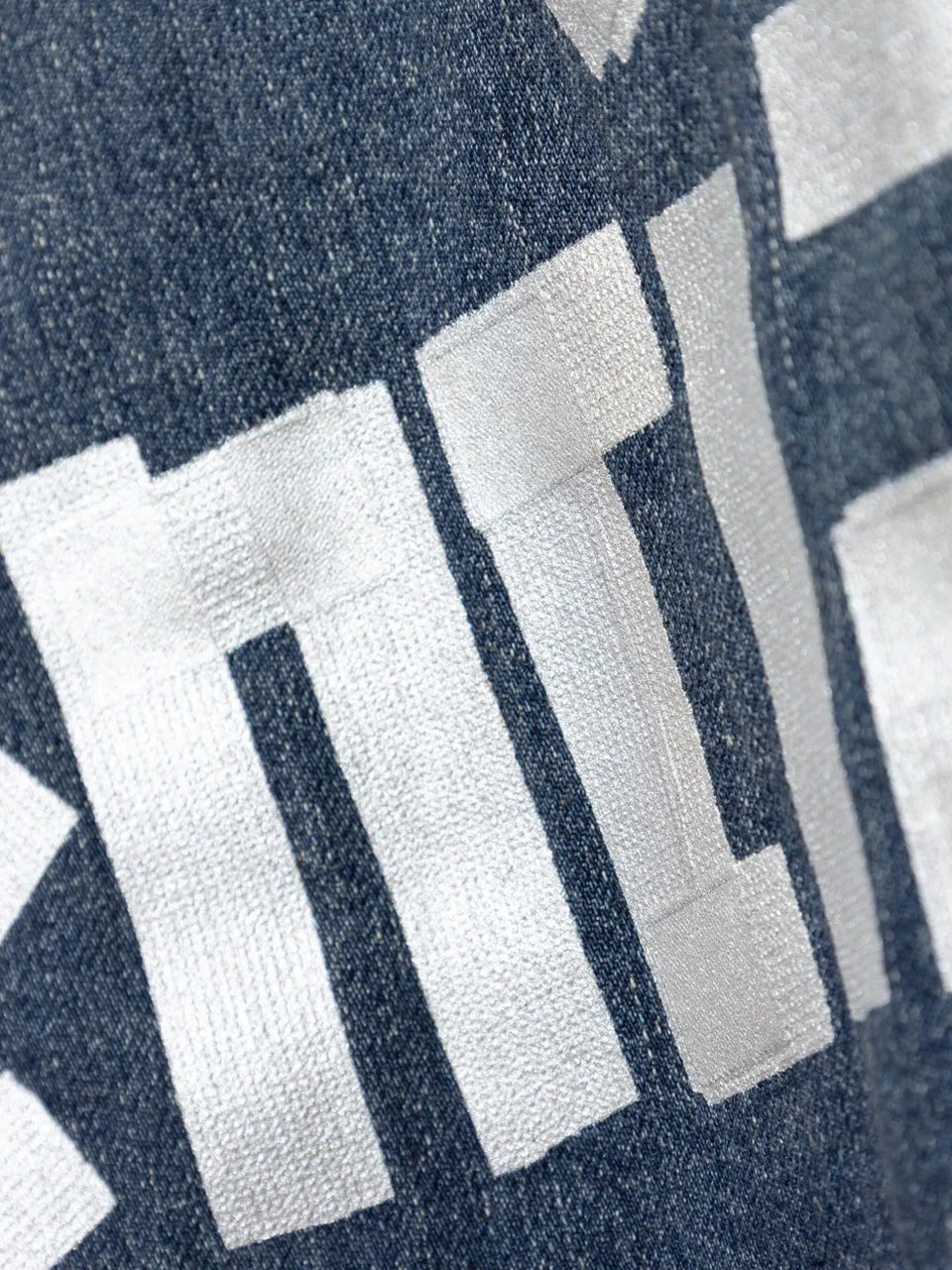 Tape Type-print denim jacket