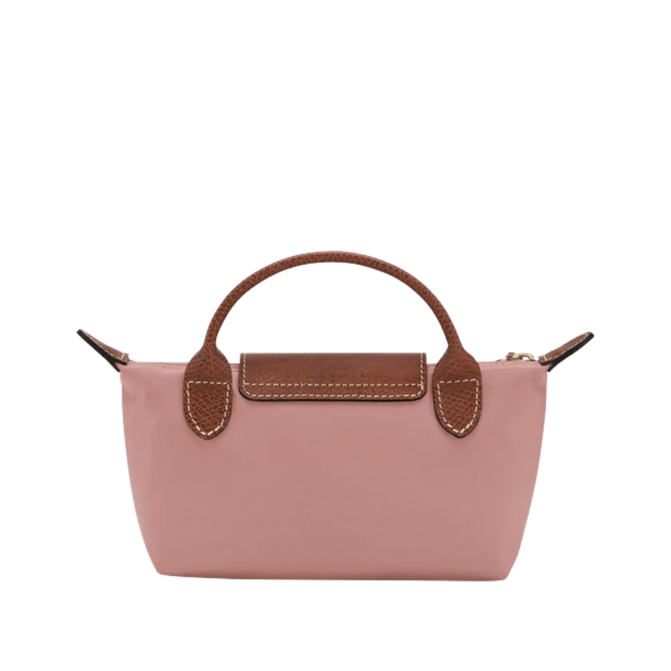 Longchamp Le Pliage Original Pouch with handle Pink Tea - Recycled canvas