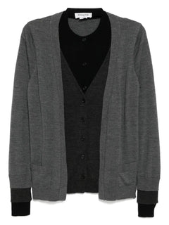 panel detailing cardigan