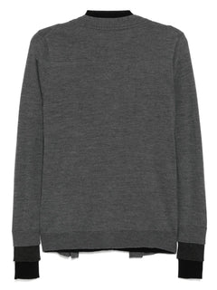 panel detailing cardigan