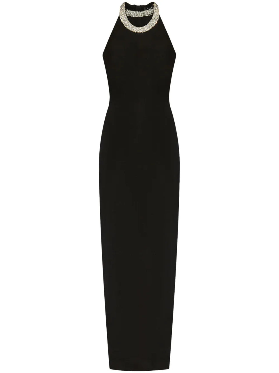 crystal-embellished maxi dress