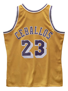 1994/95 Hardwood Classics Cedric Ceballos Los Angeles Lakers swingman jersey