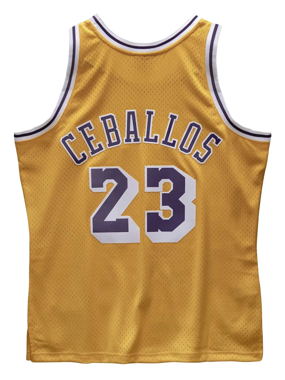 1994/95 Hardwood Classics Cedric Ceballos Los Angeles Lakers swingman jersey
