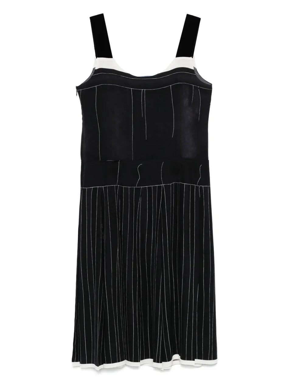 2000s striped midi dress