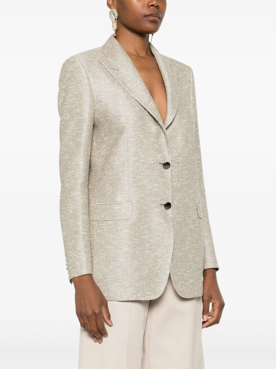 sequin-embellished blazer