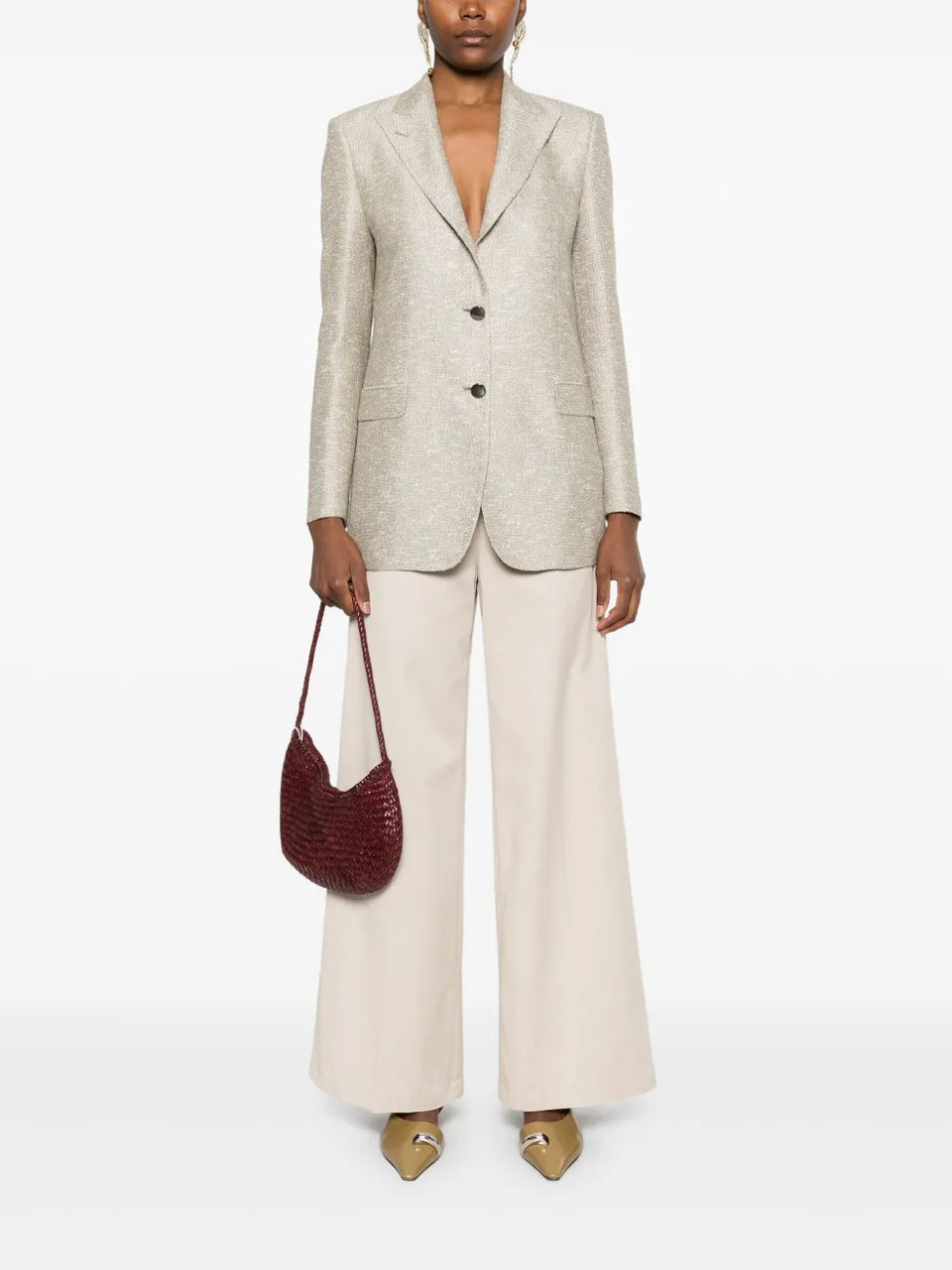 sequin-embellished blazer