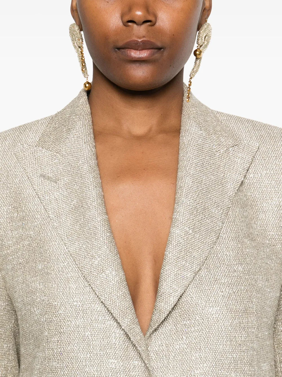 sequin-embellished blazer