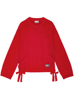 drawstring-hem sweater